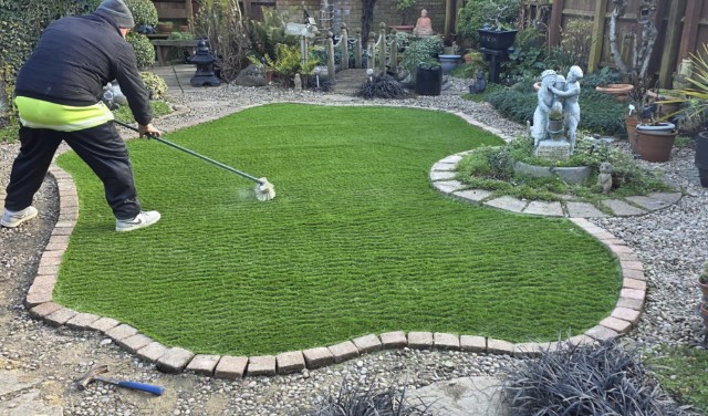 Quality Roofs & Landscapes project: Artificial Grass, Sussex