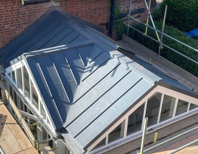 Complete new roof construction project