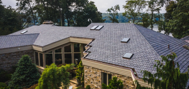 Quality Roofs & Landscapes project: New Slate Roof, Sussex